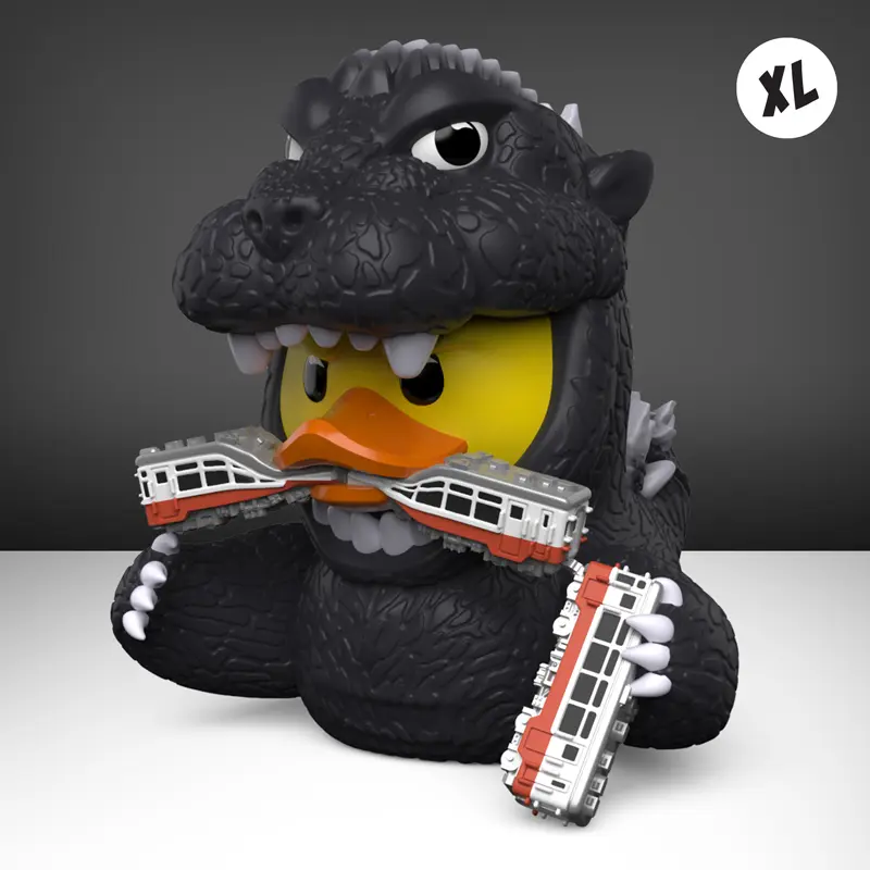 XXL Godzilla Ente Giant Ente Badeente Sammelfigur TUBBZ