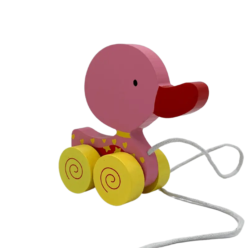 Ziehtier Ente Rosa Pink Holzspielzeug small foot